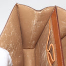 CELINE Macadam Canvas Horse Carriage Bag PVC Leder Braun Gold Auth YKZ1302-23