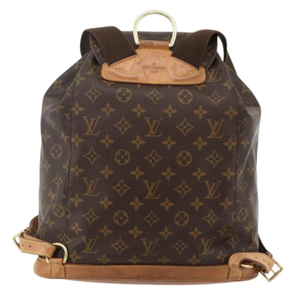 LOUIS VUITTON Monogram Montsouris GM Backpack M51135 LV Auth YKZ1303