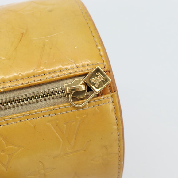 LOUIS VUITTON Monogram Vernis Bedford Hand Bag Beige M91006 LV Auth YKZ1306