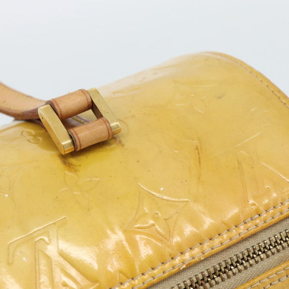 LOUIS VUITTON Monogram Vernis Bedford Hand Bag Beige M91006 LV Auth YKZ1306
