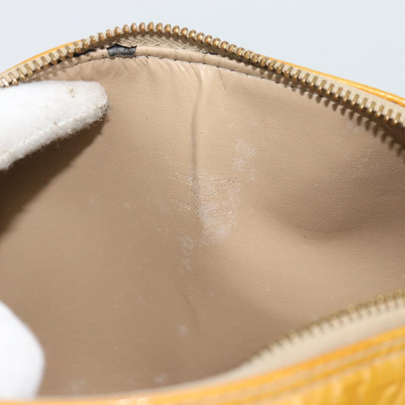 LOUIS VUITTON Monogram Vernis Bedford Hand Bag Beige M91006 LV Auth YKZ1306