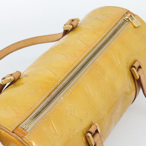 LOUIS VUITTON Monogram Vernis Bedford Hand Bag Beige M91006 LV Auth YKZ1306