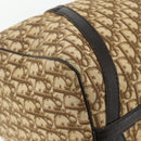 Christian Dior Trotter Canvas Boston Bag Beige Gold Auth YKZ1310-14