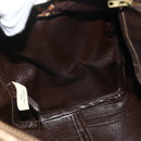 Christian Dior Trotter Canvas Boston Bag Beige Gold Auth YKZ1310-18