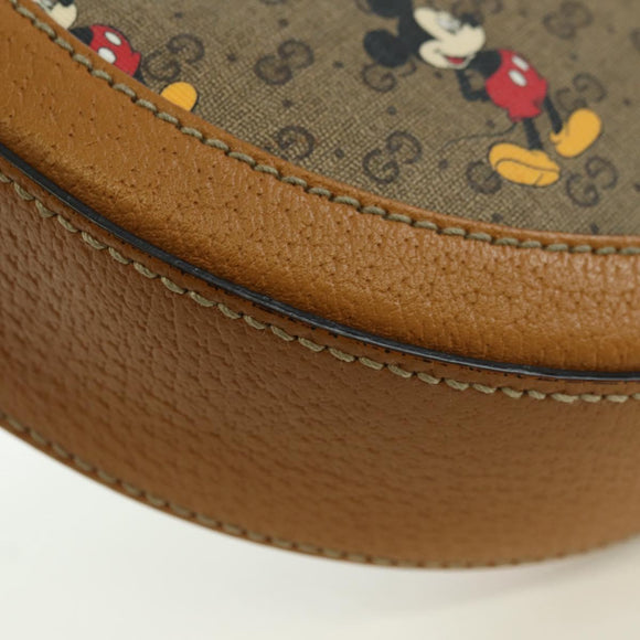 GUCCI Micro GG Supreme Disney Collaboration Bag PVC Beige 603938 Auth YKZ1311M