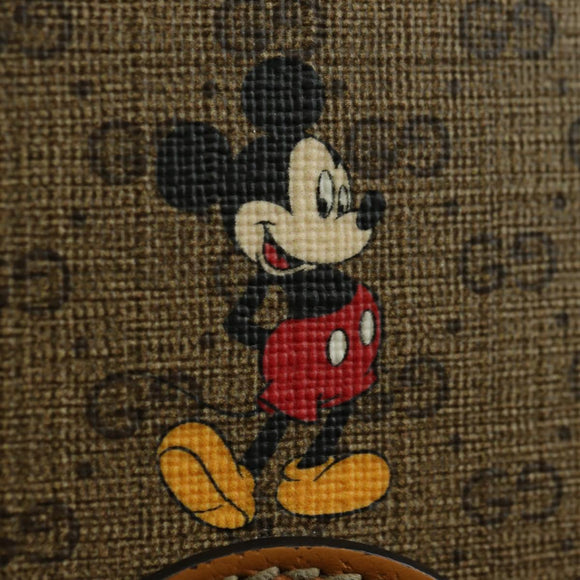 GUCCI Micro GG Supreme Disney Collaboration Bag PVC Beige 603938 Auth YKZ1311M