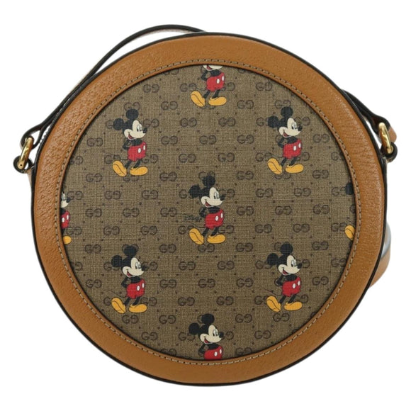 GUCCI Micro GG Supreme Disney Collaboration Bag PVC Beige 603938 Auth YKZ1311M