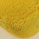 PRADA Hand Pouch Pile Yellow Silver Auth YKZ1313M-13