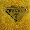 PRADA Hand Pouch Pile Yellow Silver Auth YKZ1313M-14
