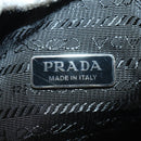 PRADA Hand Pouch Pile Yellow Silver Auth YKZ1313M-17