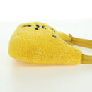 PRADA Hand Pouch Pile Yellow Silver Auth YKZ1313M-5
