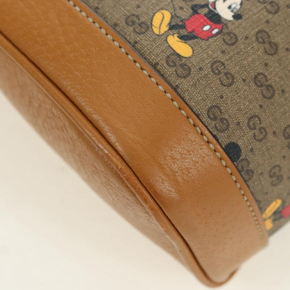 GUCCI Micro GG Supreme Disney Backpack PVC Beige Gold 552884 Auth YKZ1317M