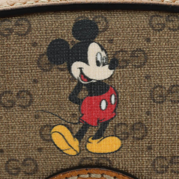 GUCCI Micro GG Supreme Disney Backpack PVC Beige Gold 552884 Auth YKZ1317M