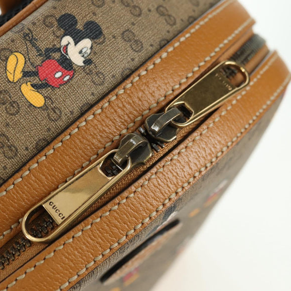 GUCCI Micro GG Supreme Disney Backpack PVC Beige Gold 552884 Auth YKZ1317M