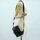 LOUIS VUITTON Asymmetric Sling Bag Lamb Skin Black M68773 LV Auth YKZ1318SAM-24