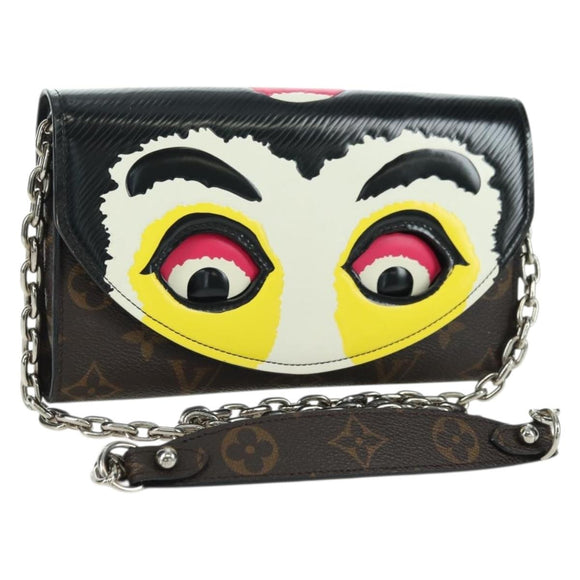 LOUIS VUITTON Monogram Pochette Kabuki Mask Shoulder Bag M43532 LV Auth YKZ1321M