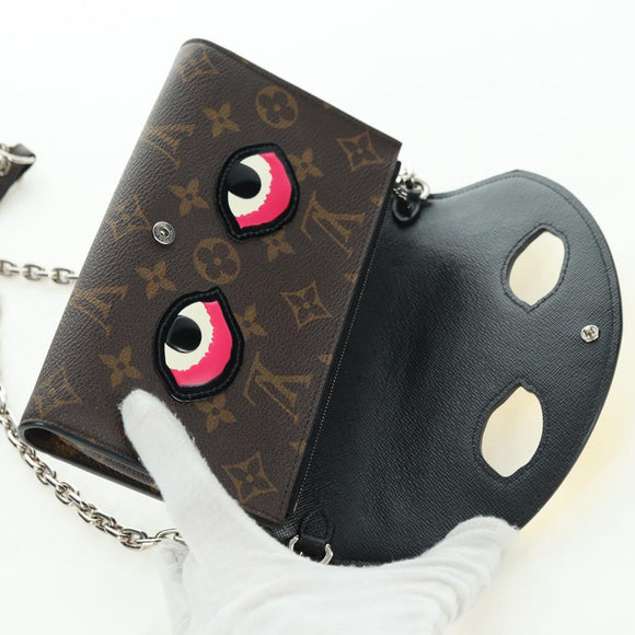 LOUIS VUITTON Monogram Pochette Kabuki Mask Shoulder Bag M43532 LV Auth YKZ1321M