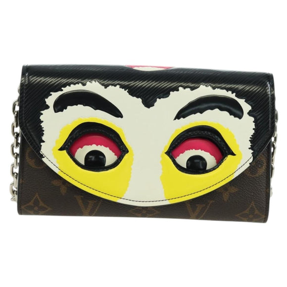 LOUIS VUITTON Monogram Pochette Kabuki Mask Shoulder Bag M43532 LV Auth YKZ1321M
