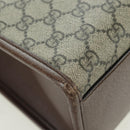 GUCCI GG Supreme Donald Duck Hand Bag PVC 2way Beige Gold 648134 Auth YKZ1322M-18