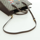 GUCCI GG Supreme Donald Duck Hand Bag PVC 2way Beige Gold 648134 Auth YKZ1322M-8