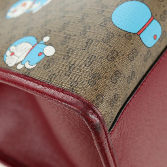 GUCCI GUCCI × Doraemon Micro GG Supreme Bag PVC 2way 653952 Auth YKZ1325SAM