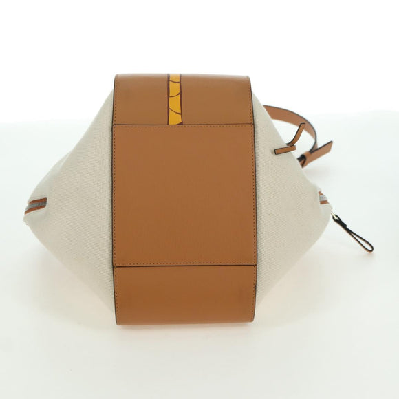 LOEWE Ken Price Collection Hammock Small Bag Canvas 2way Beige Auth YKZ1326SAM