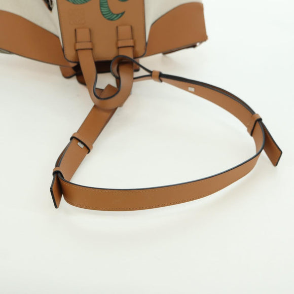 LOEWE Ken Price Collection Hammock Small Bag Canvas 2way Beige Auth YKZ1326SAM