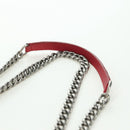 LOUIS VUITTON New Wave Chain Bag MM Leather 2way Red M51943 LV Auth YKZ1329A-12