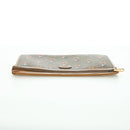 GUCCI GUCCIxDisney GG Supreme Clutch Bag PVC Beige Gold 602552 Auth YKZ1330M-5