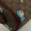 GUCCI Micro GG Supreme Doraemon Shoulder Bag PVC Beige Gold 647784 Auth YKZ1331M-17