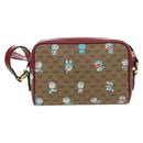 GUCCI Micro GG Supreme Doraemon Shoulder Bag PVC Beige Gold 647784 Auth YKZ1331M-2