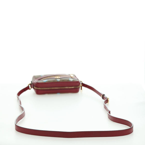 GUCCI Micro GG Supreme Doraemon Shoulder Bag PVC Beige Gold 647784 Auth YKZ1331M