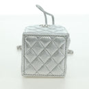 CHANEL Matelasse Chain Shoulder Pouch Lamb Skin Silver Gold CC Auth YKZ1332SAM-5