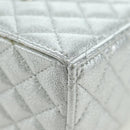 CHANEL Matelasse Chain Shoulder Pouch Lamb Skin Silver Gold CC Auth YKZ1332SAM-15