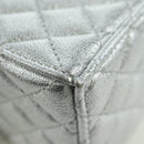 CHANEL Matelasse Chain Shoulder Pouch Lamb Skin Silver Gold CC Auth YKZ1332SAM-17