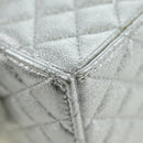 CHANEL Matelasse Chain Shoulder Pouch Lamb Skin Silver Gold CC Auth YKZ1332SAM-18