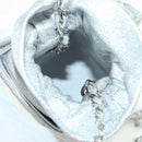 CHANEL Matelasse Chain Shoulder Pouch Lamb Skin Silver Gold CC Auth YKZ1332SAM-9