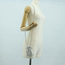 CHANEL Matelasse Chain Shoulder Pouch Lamb Skin Silver Gold CC Auth YKZ1332SAM-24