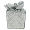 CHANEL Matelasse Chain Shoulder Pouch Lamb Skin Silver Gold CC Auth YKZ1332SAM-2