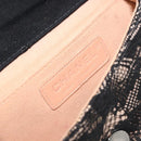 CHANEL COCO Mark Clutch Tasche Race Beige Silber CC Auth YKZ1333-18