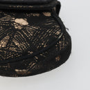 CHANEL COCO Mark Clutch Tasche Race Beige Silber CC Auth YKZ1333-7