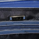 LOEWE Hand Bag Leather 2way Navy Gold Auth YKZ1337A-11