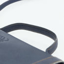 LOEWE Hand Bag Leather 2way Navy Gold Auth YKZ1337A-8