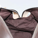 CHANEL Matelasse Boston Tasche Lammleder Elfenbein Silberfarbene CC Auth YKZ1338A-18