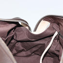 CHANEL Matelasse Boston Tasche Lammleder Elfenbein Silberfarbene CC Auth YKZ1338A-19