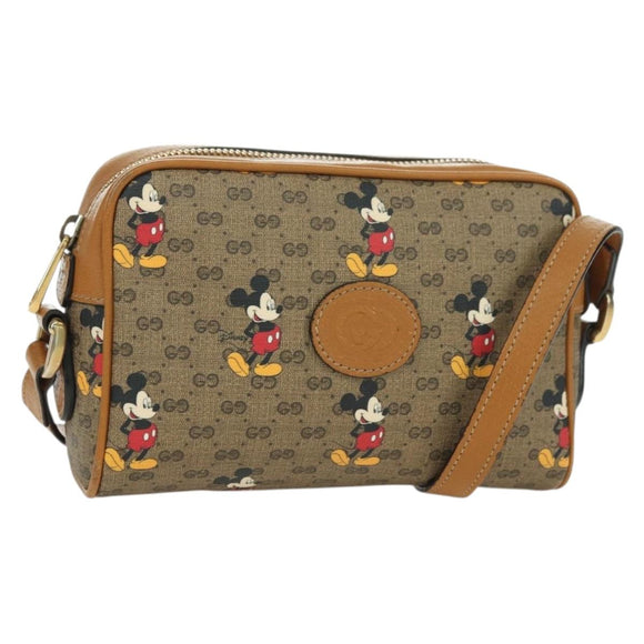 GUCCI Micro GG Supreme Disney Collaboration Bag PVC Beige 602536 Auth YKZ1342M