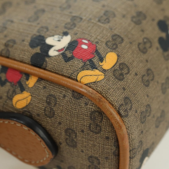 GUCCI Micro GG Supreme Disney Collaboration Bag PVC Beige 602536 Auth YKZ1342M