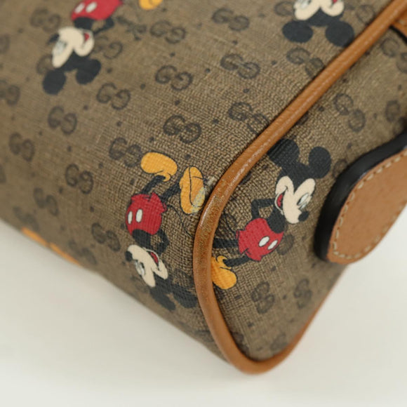 GUCCI Micro GG Supreme Disney Collaboration Bag PVC Beige 602536 Auth YKZ1342M