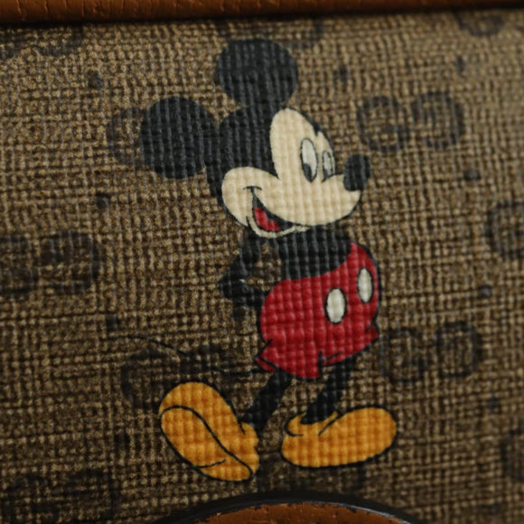 GUCCI Micro GG Supreme Disney Collaboration Bag PVC Beige 602536 Auth YKZ1342M