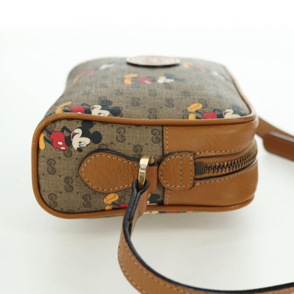 GUCCI Micro GG Supreme Disney Collaboration Bag PVC Beige 602536 Auth YKZ1342M